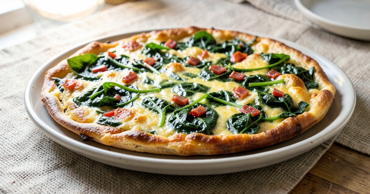 Cena keto: piatti leggeri — Frittata di spinaci e formaggio feta Cena keto: piatti leggeri — Frittata di spinaci e formaggio feta